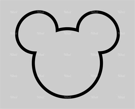 Mickey Mouse Template Head