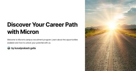 Micron Career Opportunities