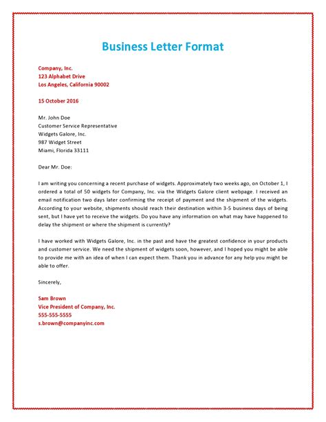 Microsoft Word Letter Template