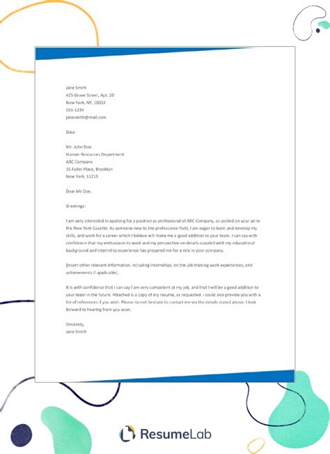 Microsoft Word Templates Cover Letter