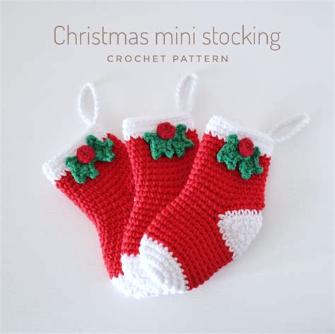 Mini Christmas Stocking Crochet Pattern