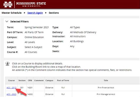 Mississippi State Online Course Catalog