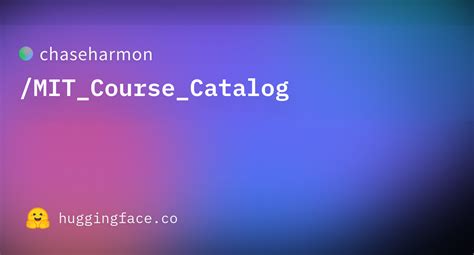 Mit Pe Course Catalog