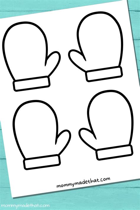 Mitten Cut Out Template
