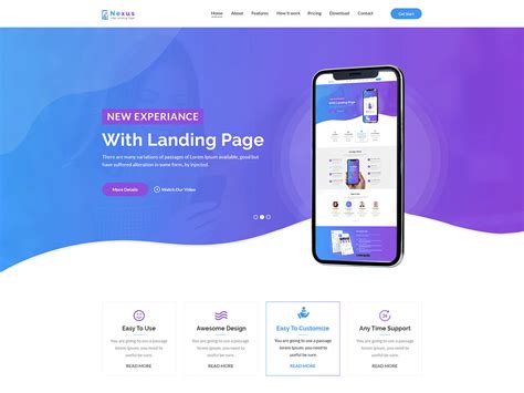 Mobile App Site Template