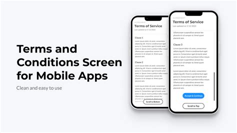 Mobile App Terms Of Service Template