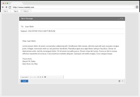 Mock Email Template