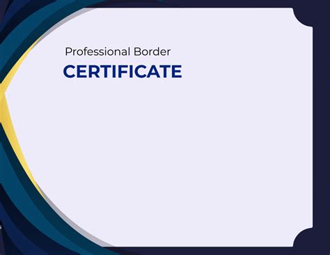 Modern Certificate Border Template