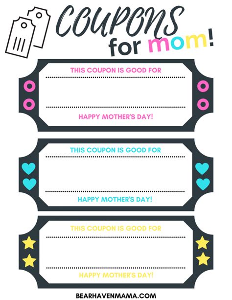 Mom Coupon Book Printable