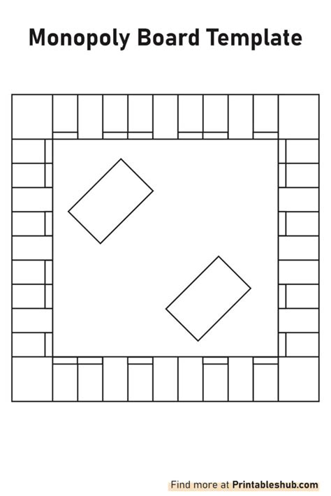 Monopoly Board Blank Template