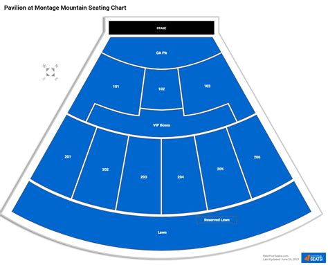 Montage Mountain Seating Chart
