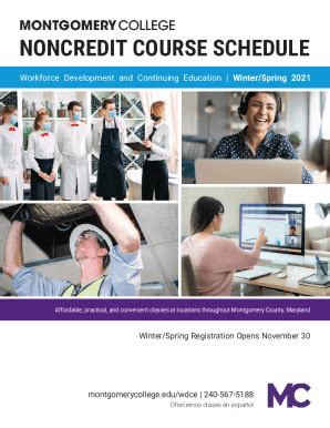 Montgomery College Workforce Development & Continuing Education Catalogue