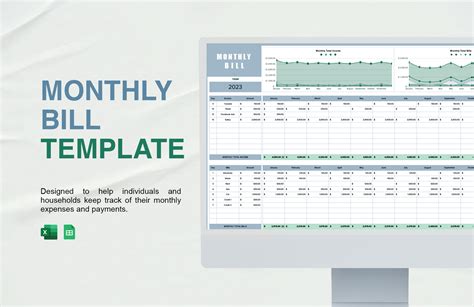 Monthly Bills Template Google Sheets