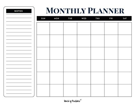 Monthly Printable Planner