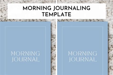 Morning Journaling Template