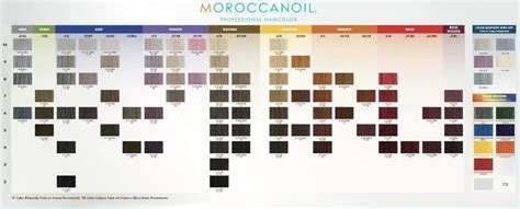 Moroccanoil Hair Color Chart