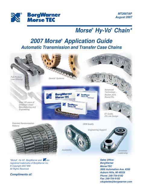 Morse Timing Chain Catalogue