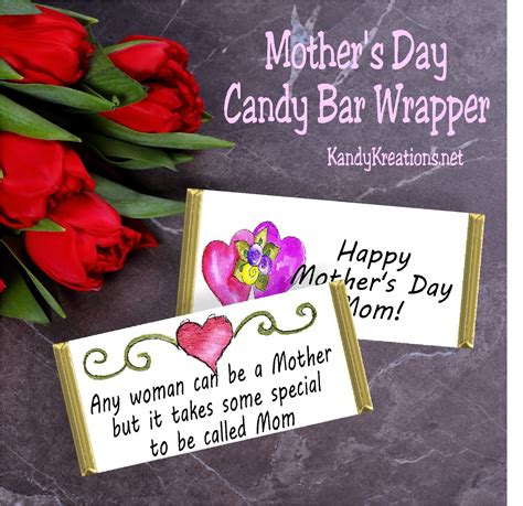 Mothers Day Candy Bar Wrapper Free Printable