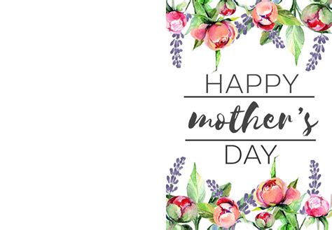 Mothers Day Card Template Free Printable