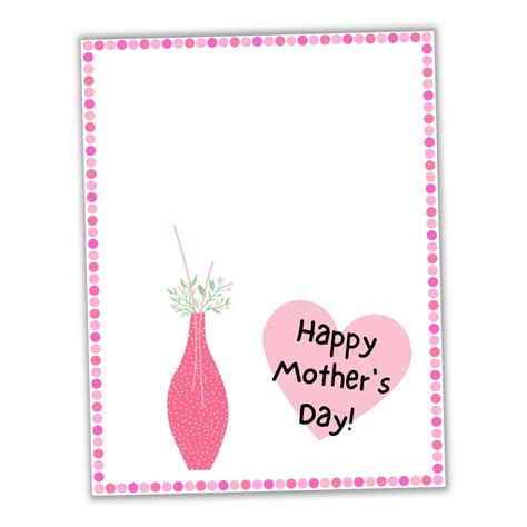 Mothers Day Handprint Template