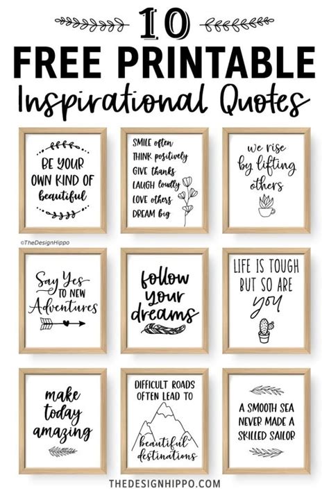 Motivation Free Printable Inspirational Quotes