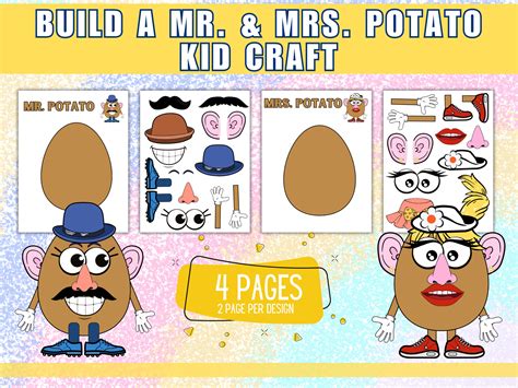 Mr Potato Head Craft Template