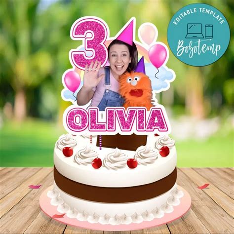 Ms Rachel Cake Topper Printable