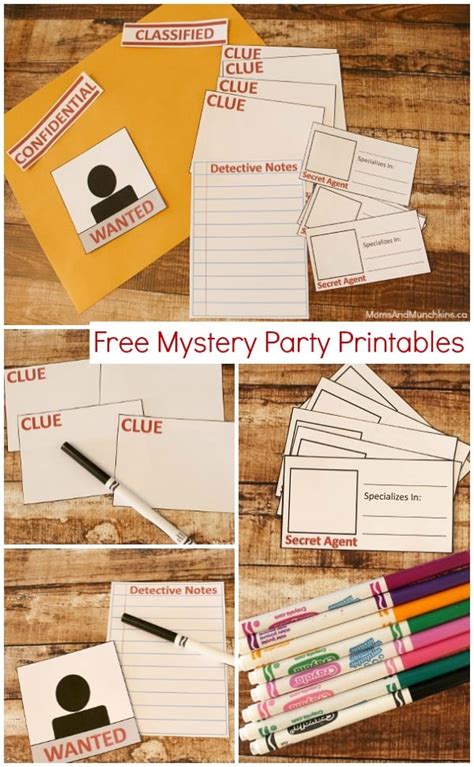 Murder Mystery Printables