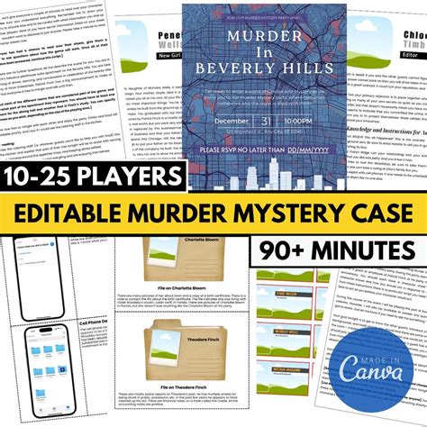 Murder Mystery Template