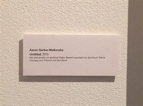 Museum Label Template Word