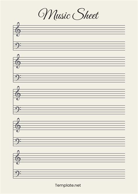 Music Sheet Template