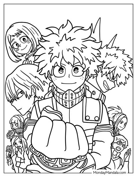 My Hero Academia Coloring Pages Printable