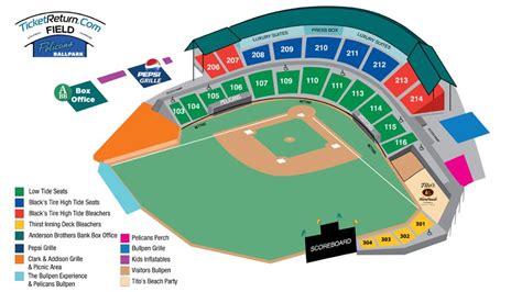Myrtle Beach Pelicans Seating Chart