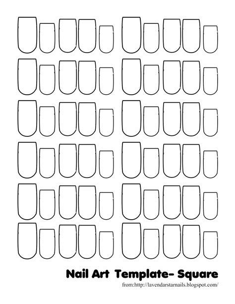 Nail Decal Template