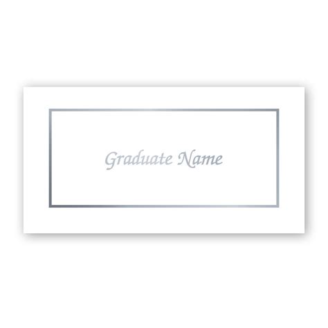 Name Card Template For Graduation