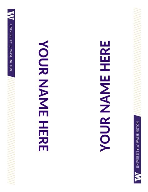 Name Tent Template For Word