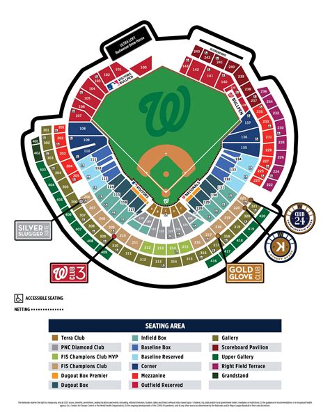 Nationals Seating Chart Rows