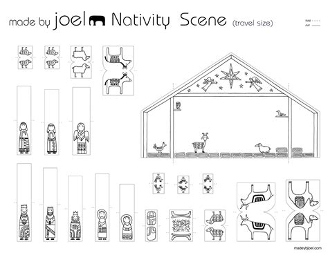 Nativity Scene Template
