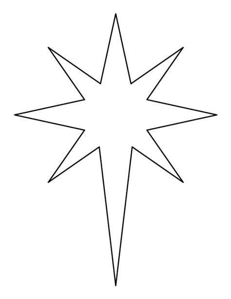 Nativity Star Template