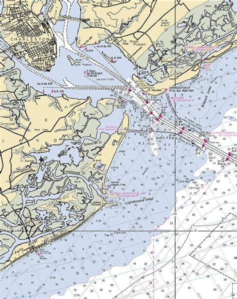 Nautical Chart Charleston Sc
