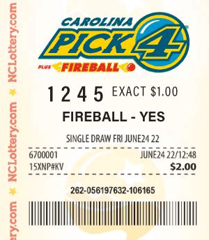 Nc Pick 4 Payout Chart