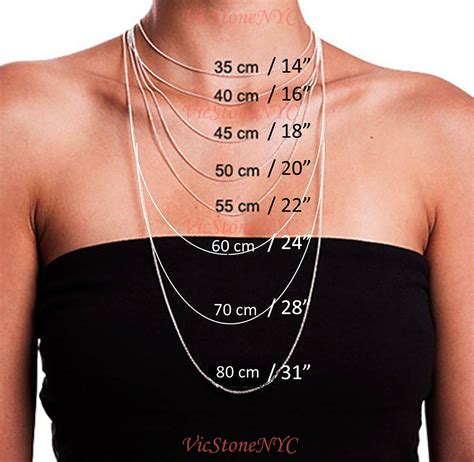 Necklace Size Chart Mm