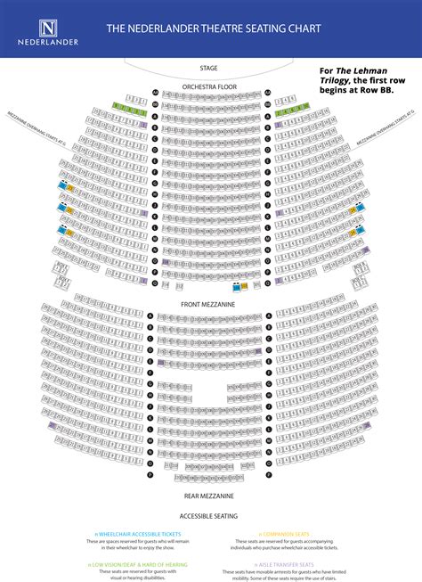 Nederlander Seating Chart
