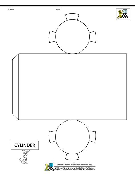 Net Of Cylinder Printable