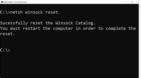 Netsh Command Winsock Reset Catalog Not Found