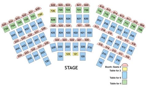 New Dinner Theater Seating Chart