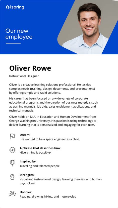 New Employee Introduction Template