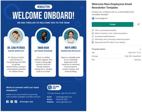 New Employee Onboarding Email Template