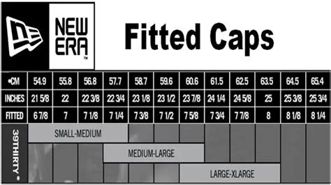 New Era 3930 Size Chart