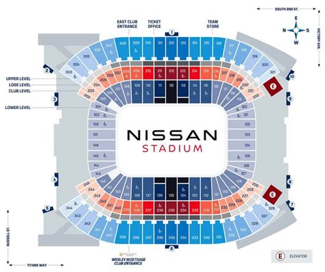 New Nissan Stadium Seating Chart